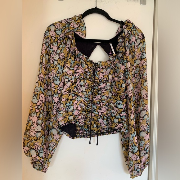 Free People Mabel Printed Blouse - Picture 2 of 8